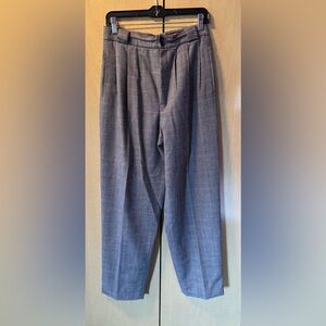 Collectible Gold Gray Plaid Wool Trousers